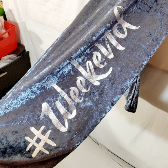 Baby Blue💙 Crushed Velvet Lounge Pants. Large. #WEEKEND - Picture 4 of 5